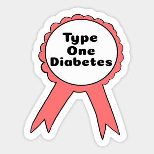 Copy of T1D Ribbon - Lime Green Sticker